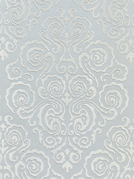 Scalamandre SC 000127219 MIST CIRRUS VELVET DAMASK Fabric - Eade's Wallpaper