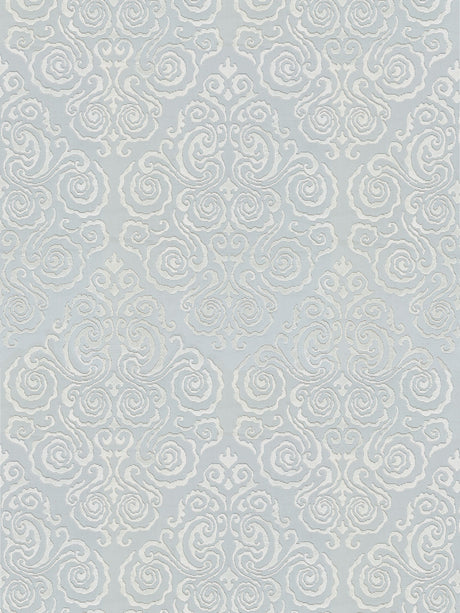 Scalamandre SC 000127219 MIST CIRRUS VELVET DAMASK Fabric - Eade's Wallpaper