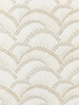 Scalamandre SC 000127256 LATTE LOVEGRASS EMBROIDERY Fabric - Eade's Wallpaper