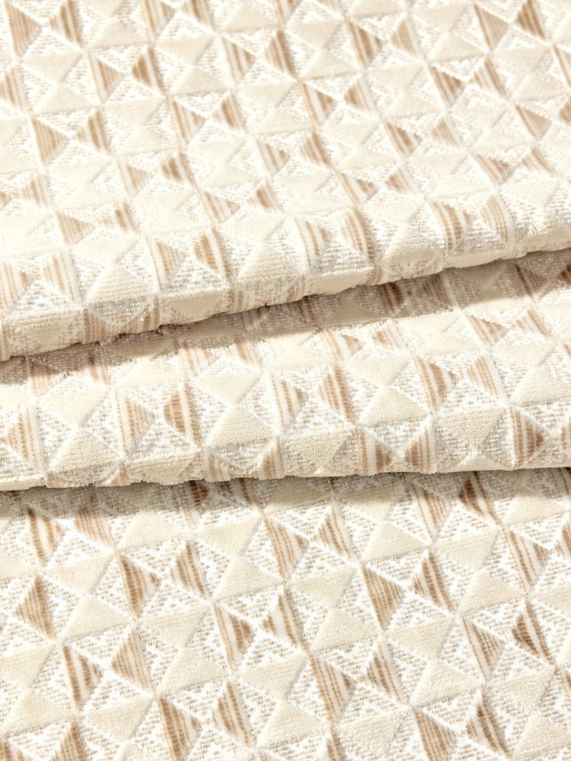 Scalamandre SC 000127324 NOUGAT PARLOR VELVET Fabric - Eade's Wallpaper