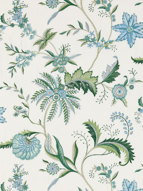 Scalamandre SC 000127325 MEADOW SERAPHINE EMBROIDERED SILK Fabric - Eade's Wallpaper