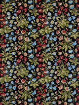 Scalamandre SC 000127328 JET MEADOW MILLEFLEUR VELVET Fabric - Eade's Wallpaper