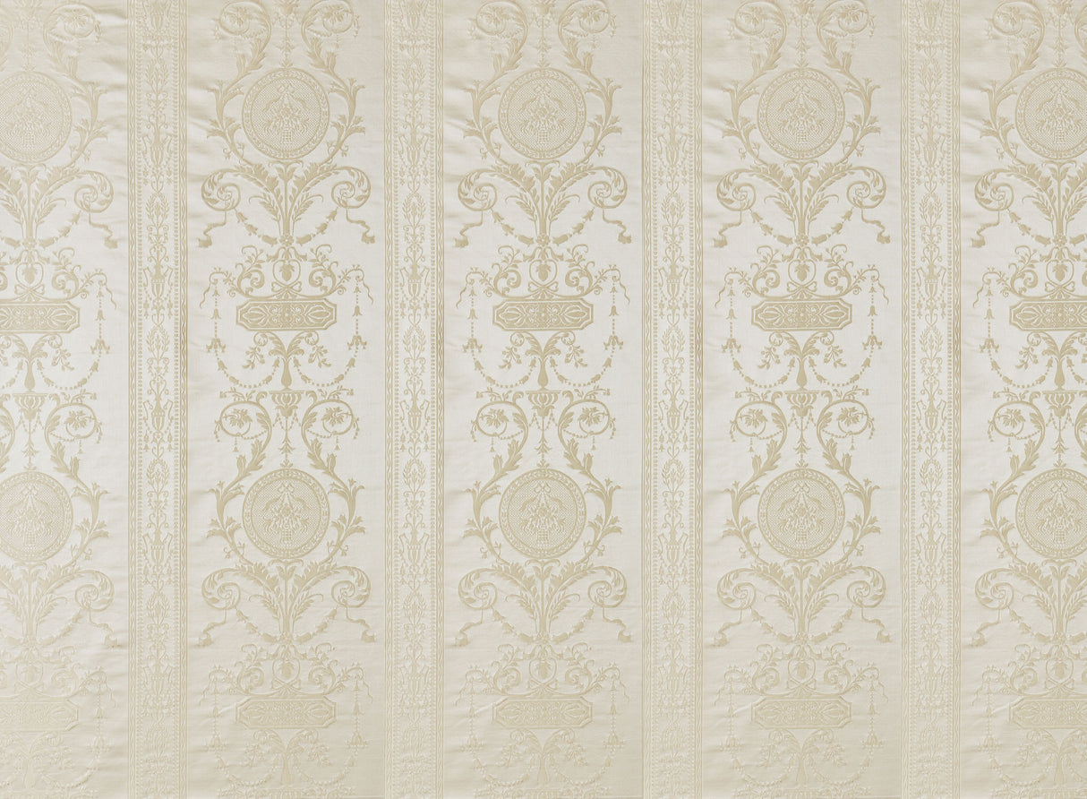 Scalamandre SC 0001516MM IVORY HEPPLEWHITE Fabric - Eade's Wallpaper