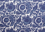 Scalamandre SC 00016218M LIGHT & DARK BLUE ON WHITE RESIST PRINT Fabric - Eade's Wallpaper