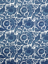 Scalamandre SC 00016218M LIGHT & DARK BLUE ON WHITE RESIST PRINT Fabric - Eade's Wallpaper