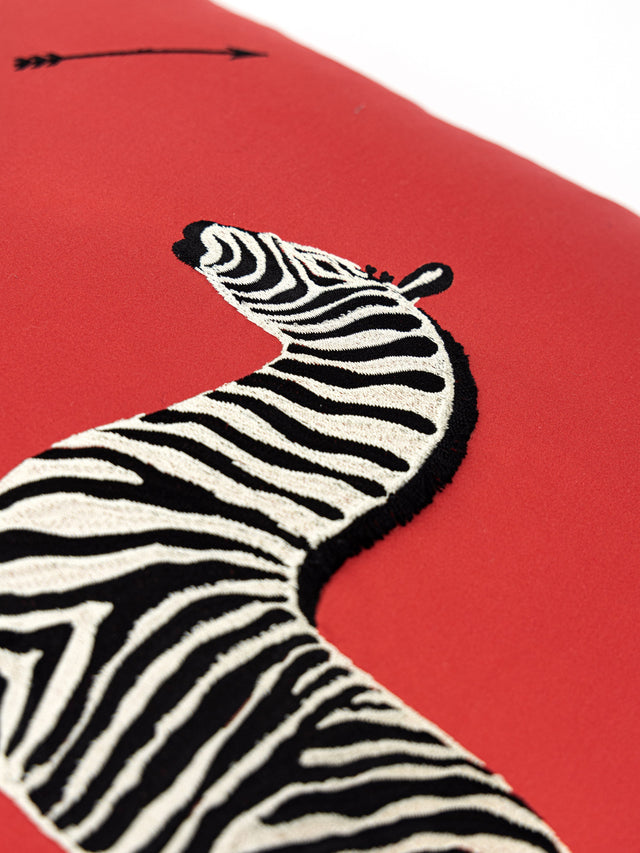 Scalamandre SC 0001SDDS16496 ZEBRAS EMBROIDERED PILLOW - Pil
