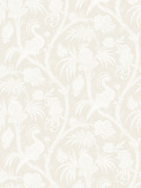 Scalamandre SC 0001WP88355 ALABASTER BALINESE PEACOCK WALLPAPER - Eade's Wallpaper