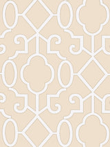 Scalamandre SC 0001WP88356 ALABASTER MING FRETWORK WALLPAPER - Eade's Wallpaper