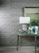 Scalamandre SC 0003WP88383 BRONZE MONROE EMBROIDERED GRASSCLOTH WALLPAPER - Eade's Wallpaper