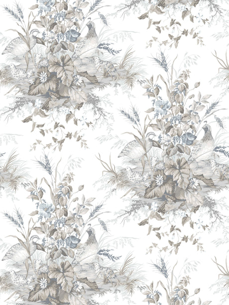 Scalamandre SC 0001WP88434 GRISAILLE EDWIN'S COVEY WALLPAPER - Eade's Wallpaper