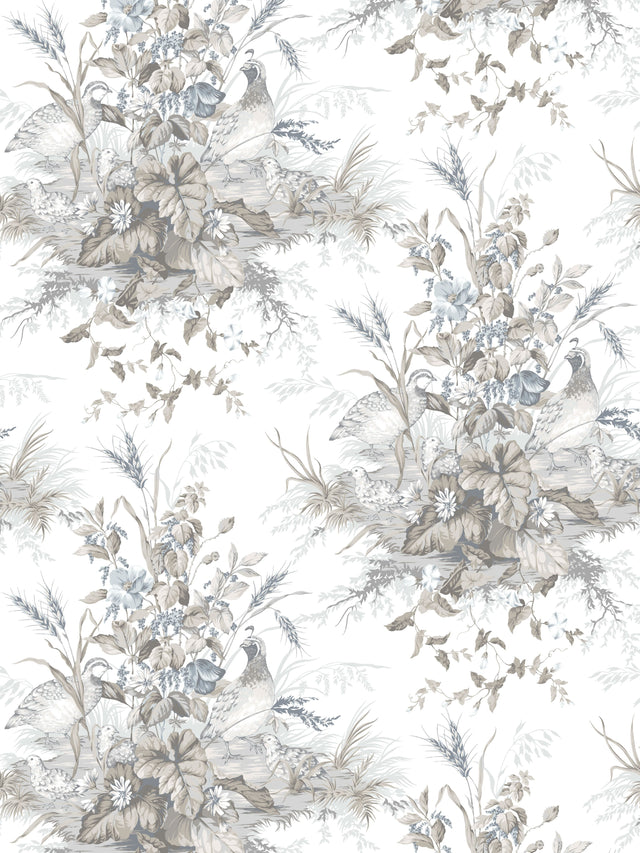 Scalamandre SC 0001WP88434 GRISAILLE EDWIN'S COVEY WALLPAPER - Eade's Wallpaper