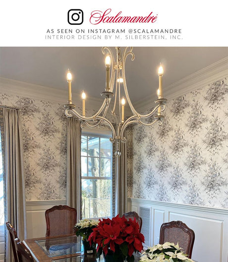 Scalamandre SC 0001WP88434 GRISAILLE EDWIN'S COVEY WALLPAPER - Eade's Wallpaper
