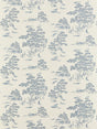 Scalamandre SC 0001WP88445 SKY KATSURA EMBROIDERED TOILE WALLPAPER - Eade's Wallpaper
