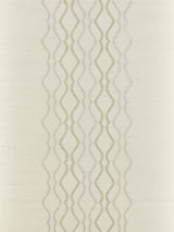 Scalamandre SC 0001WP88447 FROST VALENTINA EMBELLISHED SISAL WALLPAPER - Eade's Wallpaper
