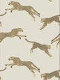 Scalamandre SC 0001WP88449D DUNE LEAPING CHEETAH WALLPAPER - Eade's Wallpaper