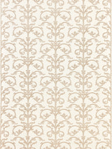 Scalamandre SC 0001WP88558 LATTE SAXONY SCROLL WALLPAPER - Eade's Wallpaper