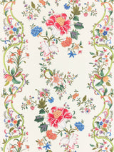 Scalamandre SC 0001WP88566 CREAM MULTI CAMELLIA TRELLIS WALLPAPER - Eade's Wallpaper