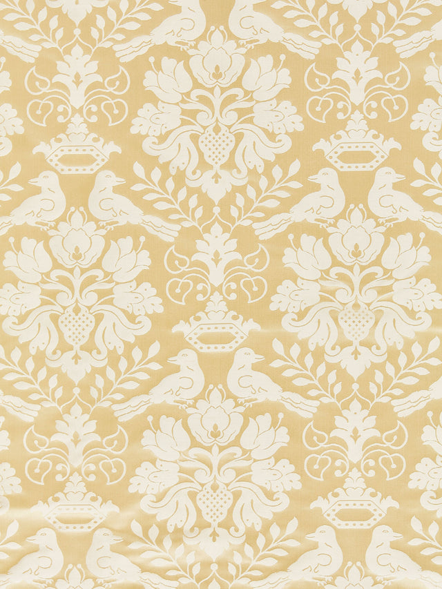 Scalamandre SC 00021098MM BEIGE LOVE BIRD Fabric - Eade's Wallpaper