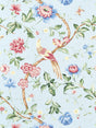 Scalamandre SC 000216300M ROSE & BLUE ON GLACIER BLUE ORIENTEAUX Fabric - Eade's Wallpaper