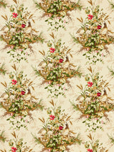 Scalamandre SC 000216310 MULTI ON SISAL EDWIN'S COVEY LINEN PRINT Fabric - Eade's Wallpaper