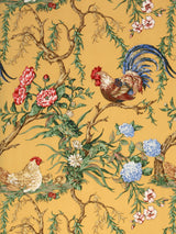Scalamandre SC 000216360 MUSTARD CHANTICLEER Fabric - Eade's Wallpaper