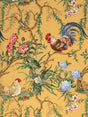 Scalamandre SC 000216360 MUSTARD CHANTICLEER Fabric - Eade's Wallpaper