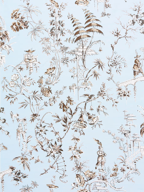 Scalamandre SC 000216552 SKY NANJING Fabric - Eade's Wallpaper