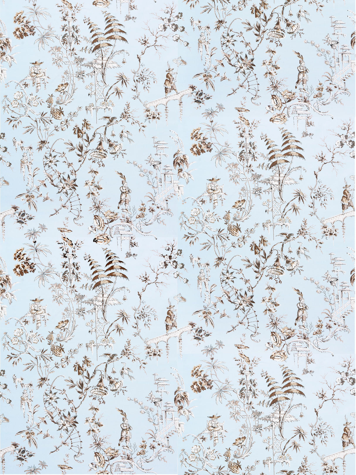 Scalamandre SC 000216552 SKY NANJING Fabric - Eade's Wallpaper