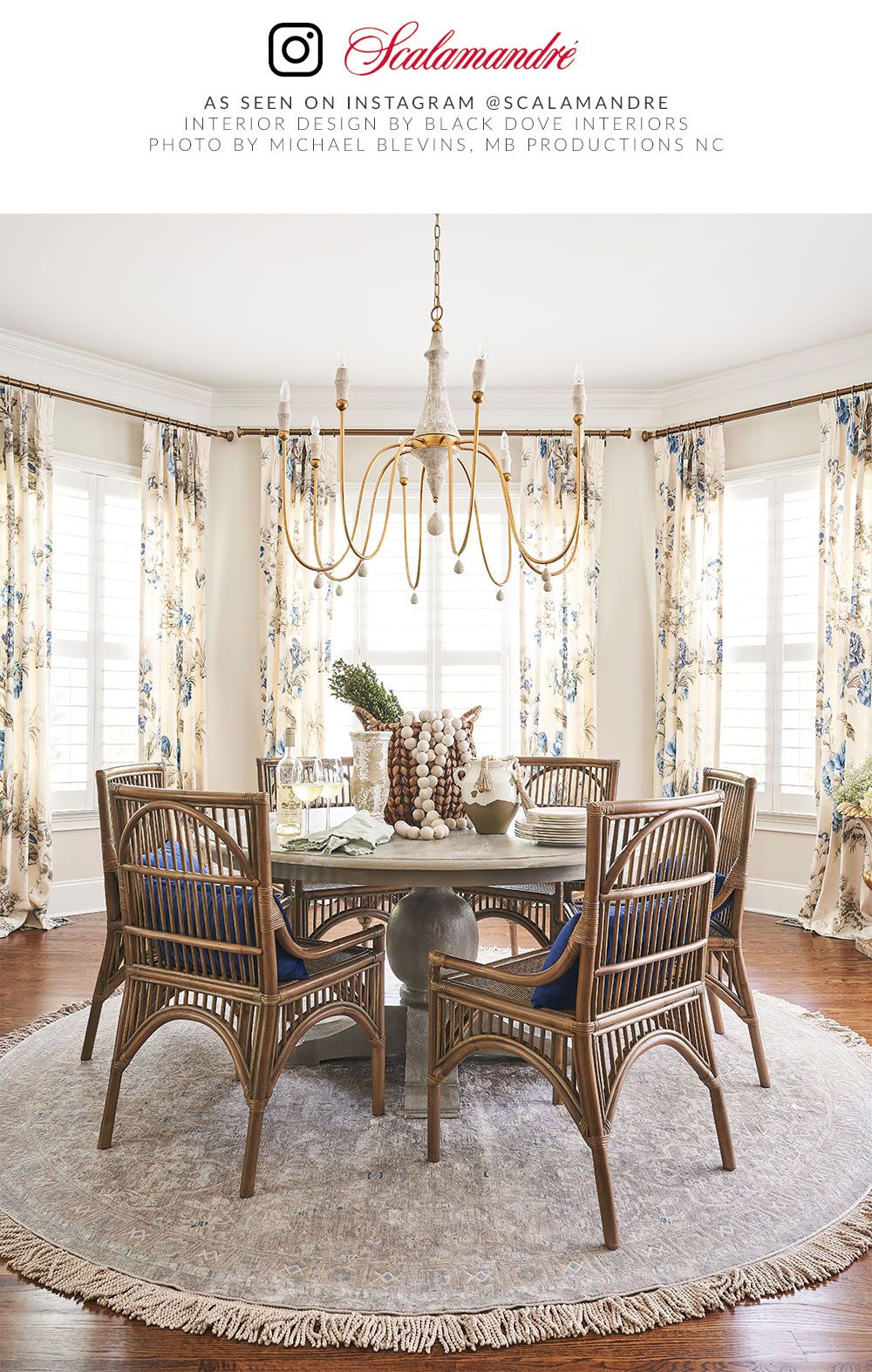 Scalamandre SC 000216584 PORCELAIN SOMERSET LINEN PRINT Fabric - Eade's Wallpaper