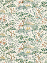 Scalamandre SC 000216590 LEAF ON IVORY KELMESCOTT HAND BLOCK PRINT Fabric - Eade's Wallpaper
