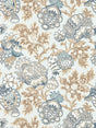 Scalamandre SC 000216593 SKY CANTERBURY LINEN PRINT Fabric - Eade's Wallpaper