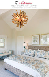 Scalamandre SC 000216593 SKY CANTERBURY LINEN PRINT Fabric - Eade's Wallpaper