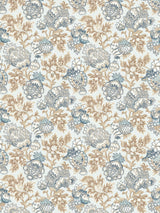 Scalamandre SC 000216593 SKY CANTERBURY LINEN PRINT Fabric - Eade's Wallpaper