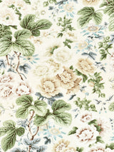 Scalamandre SC 000216595 RICH CREAM HIGHGROVE LINEN PRINT Fabric - Eade's Wallpaper