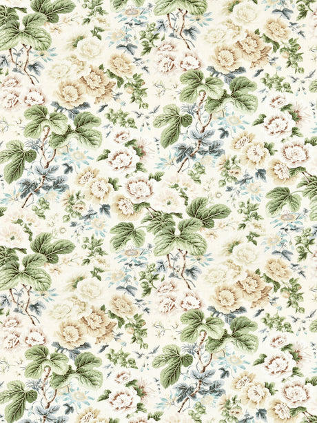Scalamandre SC 000216595 RICH CREAM HIGHGROVE LINEN PRINT Fabric - Eade's Wallpaper