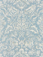 Scalamandre SC 000216598 BLUESTONE & SILVER MANSFIELD DAMASK PRINT Fabric - Eade's Wallpaper