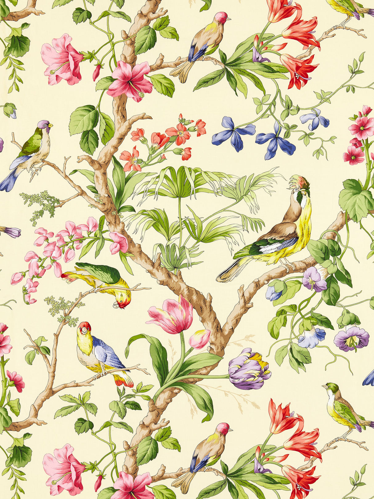 Scalamandre SC 000216600 SUNLIT BELIZE PRINT Fabric - Eade's Wallpaper