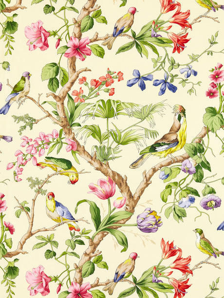 Scalamandre SC 000216600 SUNLIT BELIZE PRINT Fabric - Eade's Wallpaper