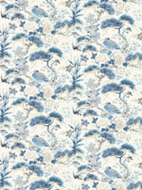 Scalamandre SC 000216601 PORCELAIN SHENYANG LINEN PRINT Fabric - Eade's Wallpaper