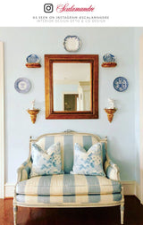 Scalamandre SC 000216602 SKY ASCOT LINEN PRINT Fabric - Eade's Wallpaper