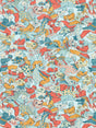 Scalamandre SC 000216612 MULTI DRAGON DANCE Fabric - Eade's Wallpaper