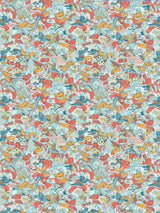 Scalamandre SC 000216612 MULTI DRAGON DANCE Fabric - Eade's Wallpaper