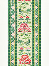Scalamandre SC 000216613 SPRING GREEN ROYAL PEONY LINEN PRINT Fabric - Eade's Wallpaper