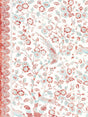 Scalamandre SC 000216625 CORAL SPICE ANISSA PRINT Fabric - Eade's Wallpaper
