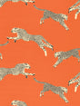 Scalamandre SC 000216634 CLEMENTINE LEAPING CHEETAH COTTON PRINT Fabric - Eade's Wallpaper