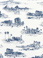 Scalamandre SC 000216635 LAPIS CAIRO TOILE Fabric - Eade's Wallpaper