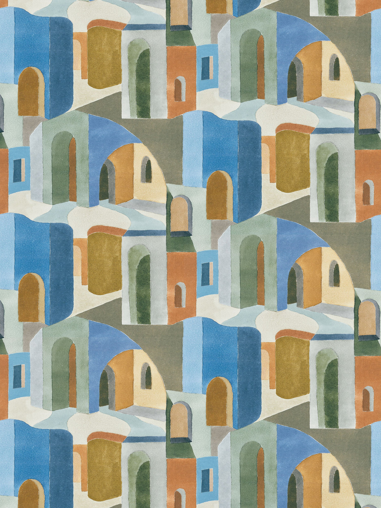 Scalamandre SC 000216637 EARTH RIAD COTTON PRINT Fabric - Eade's Wallpaper