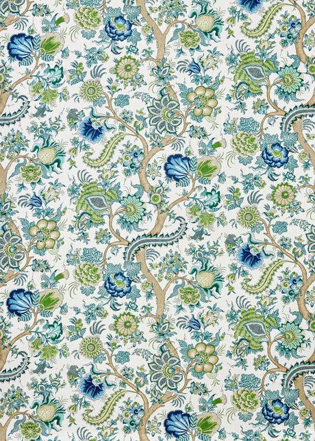 Scalamandre SC 000216649 AEGEAN METROPOLITAN PALAMPORE PRINT Fabric - Eade's Wallpaper