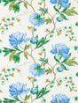 Scalamandre SC 000216650 BLUEBONNET ISADORA PRINT Fabric - Eade's Wallpaper