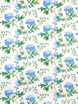 Scalamandre SC 000216650 BLUEBONNET ISADORA PRINT Fabric - Eade's Wallpaper